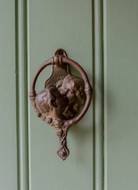 Country house door iron door knock