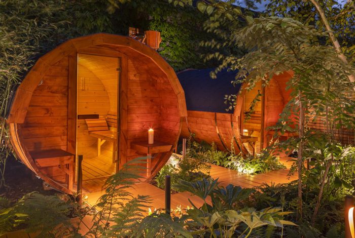 The Village outdoor saunas