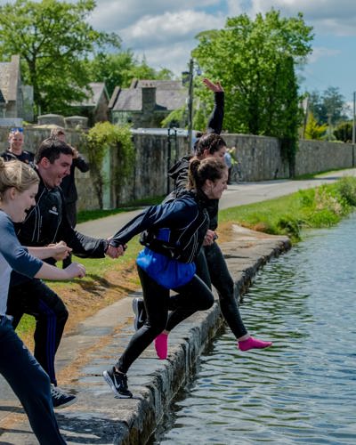 Cliff At Lyons Team Building Day Jumping In The Grand Canal Scaled