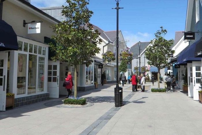 Shopping mall in kildare village near dublin