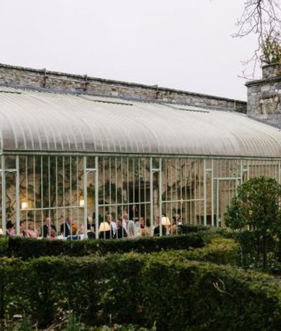 External view wedding venue atrium in ireland