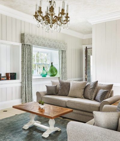 Cottage living room at self catered accommodation near dublin