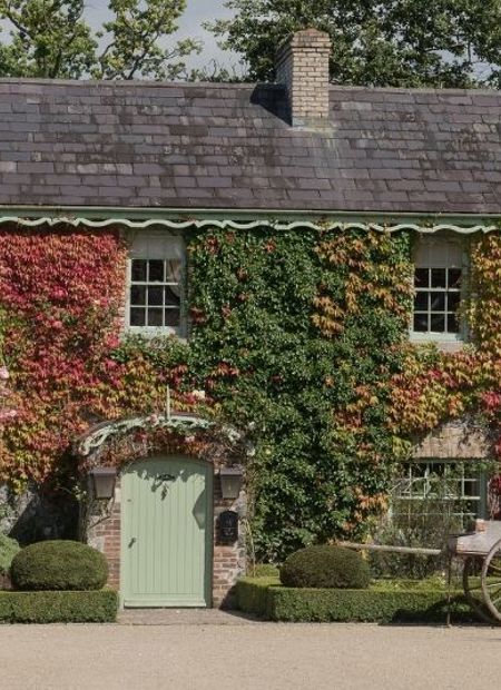 Autumn colours on country house hotel near Dublin
