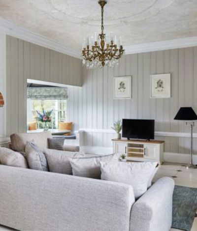 Lounge room in modern and spacious self catered accommodation