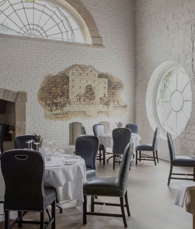 Interior dining room at luxury country house ireland