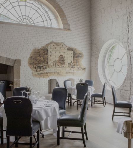 Interior dining room at luxury country house ireland