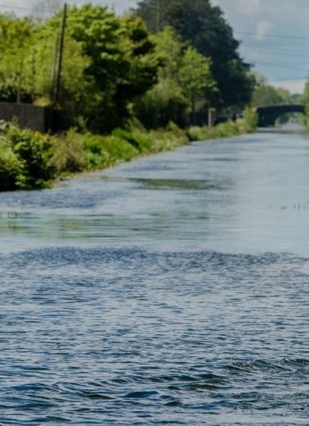 Paddling on the canal near the cliff at lyons ireland