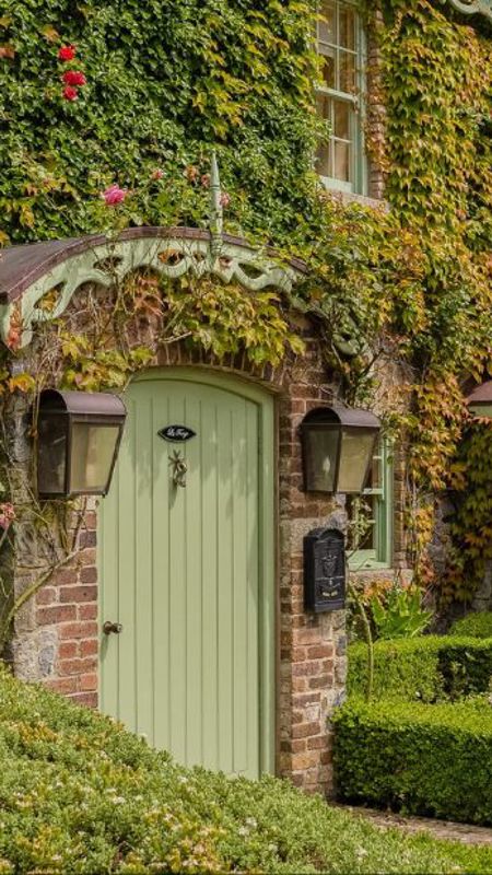 Country house hotel covered in ivy