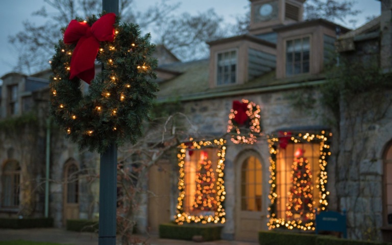 Festive decorations at Cliff at Lyons, a boutique hotel and country retreat just 30 minutes from Dublin City.